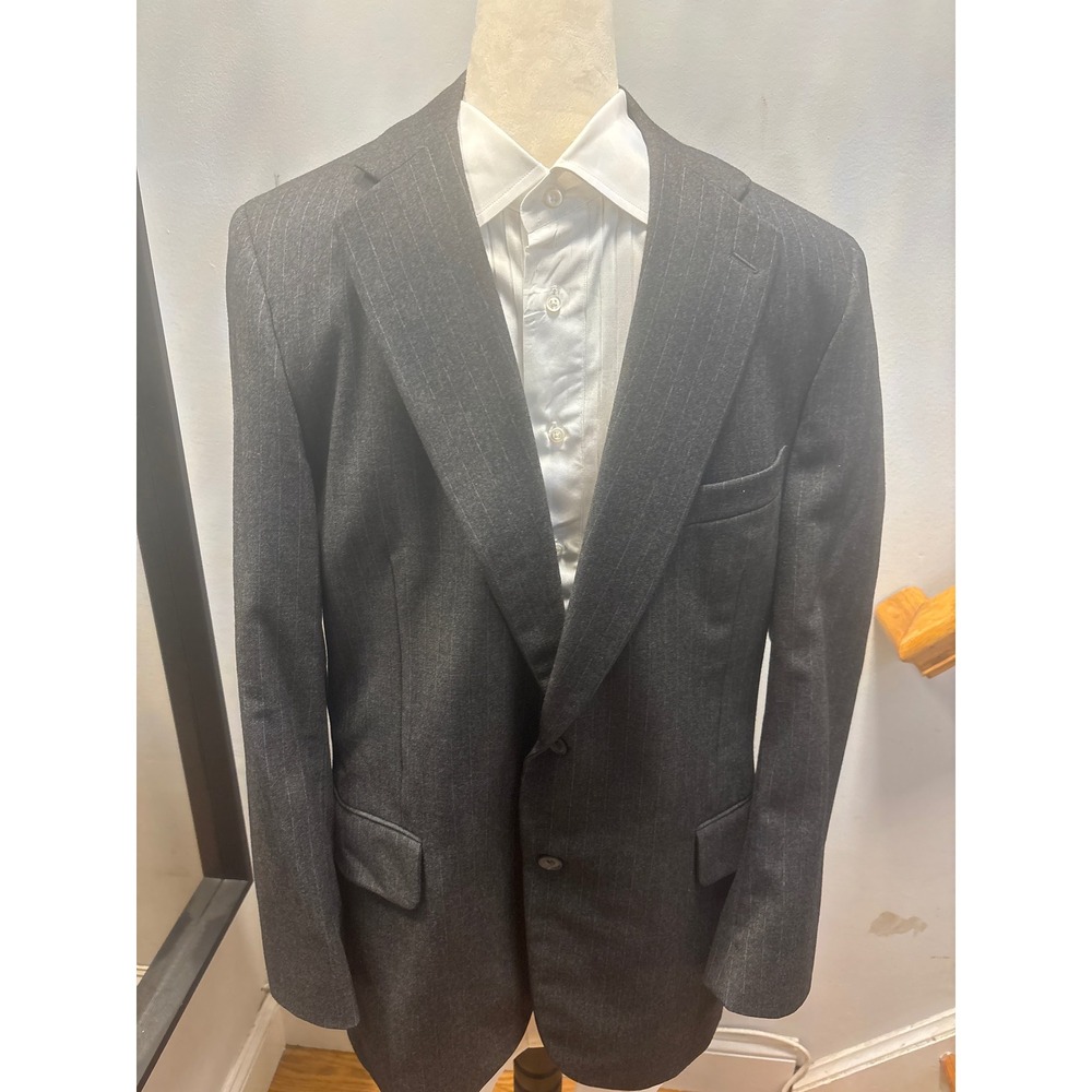 Paul Stuart Blazer Mens‎  Charcoal Grey Excellent Pinstripe Wool SZ 39R